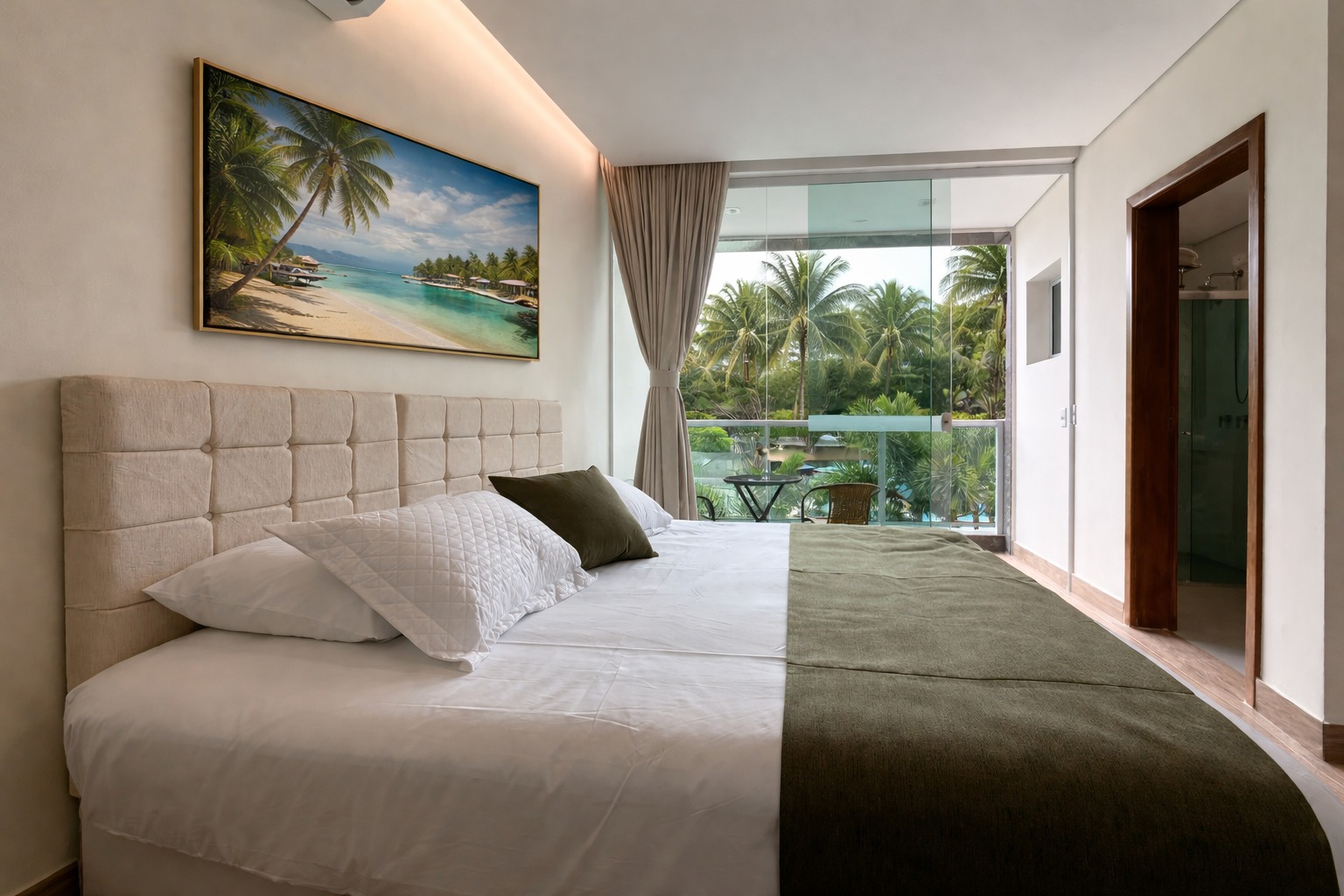 Interior de hospedagem do Rincão Resort